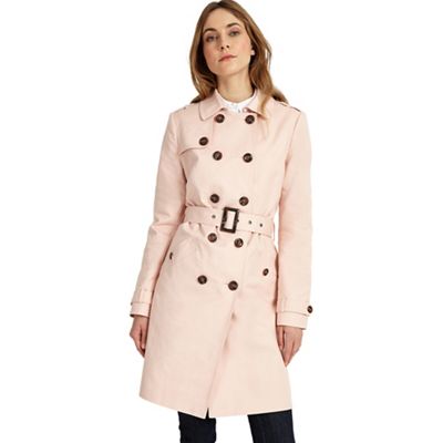 Soft pink tabatha trench coat